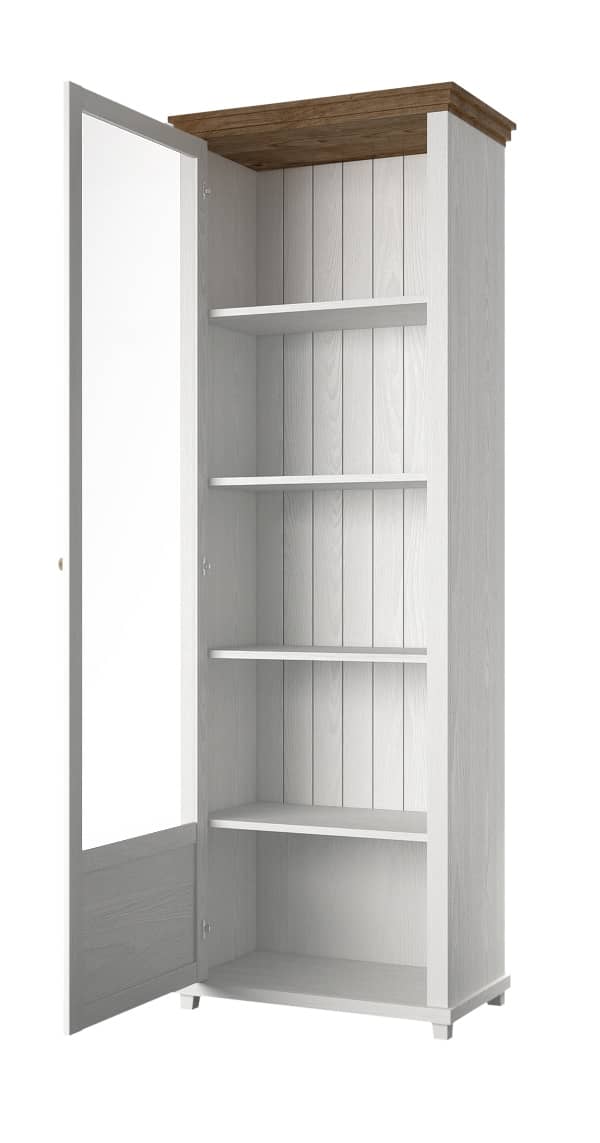 Evora 05 Tall Display Cabinet [Left]-Tall Display Cabinet