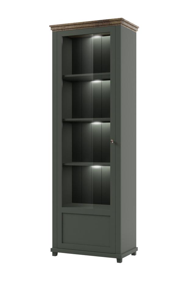 Evora 05 Tall Display Cabinet [Left] 71cm Tall Display Cabinet 