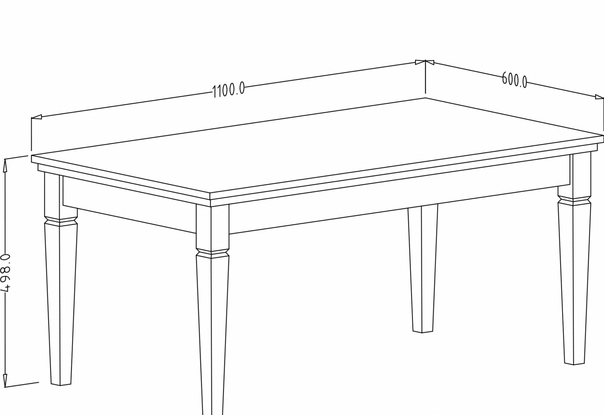 Evora 99 Coffee Table-Living Coffee Table