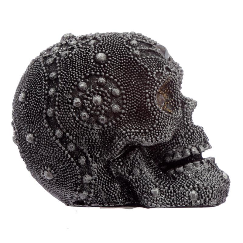 Fantasy Beaded Small Skull Ornament-