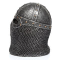 Fantasy Knight Ornament - Chain Mail Helmet Knight-