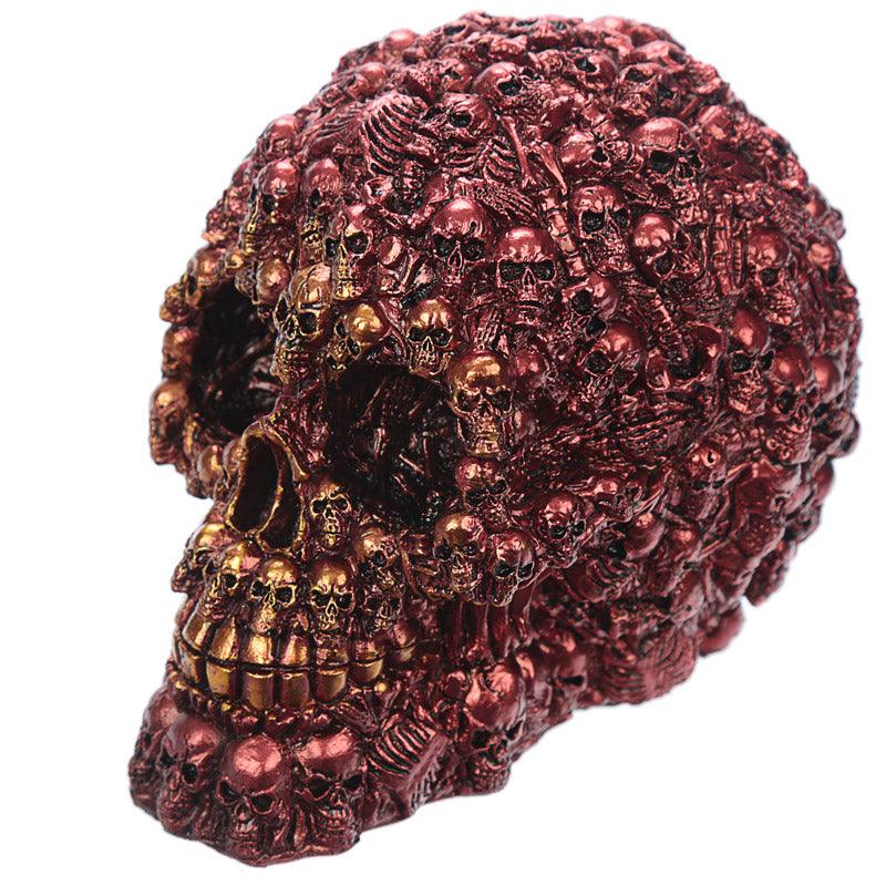 Fantasy Metallic Skull Ornament - £17.49 - 