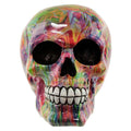 Fantasy Rainbow Marble Skull Ornament-