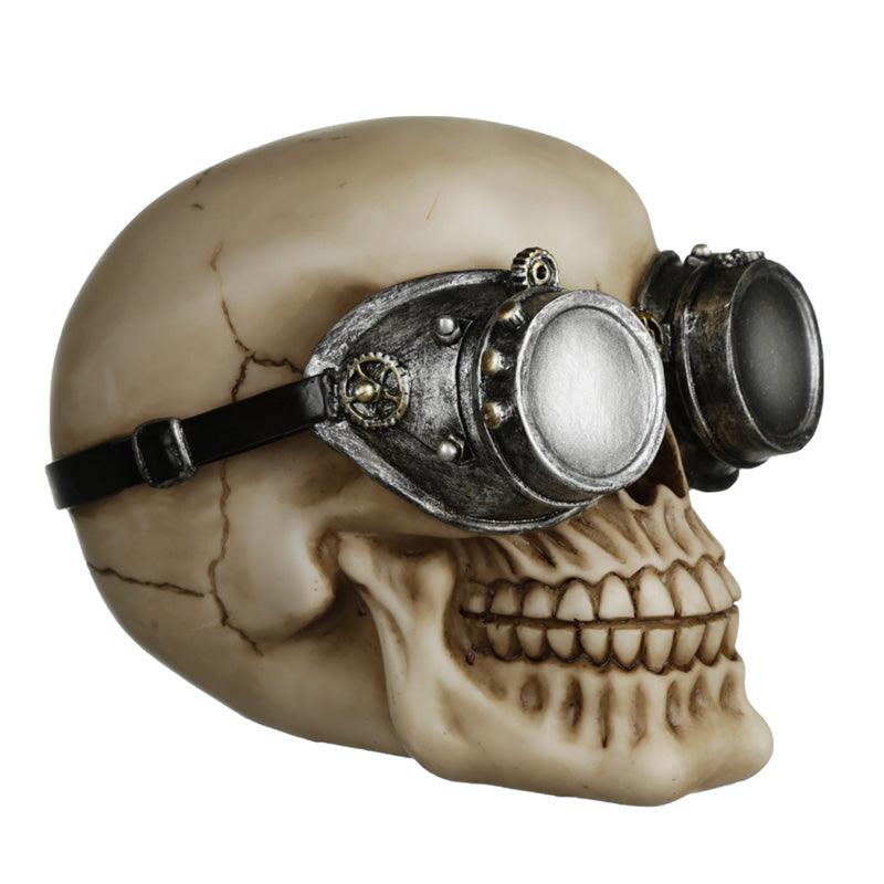Fantasy Steampunk Skull Ornament - Goggles - £12.99 - 