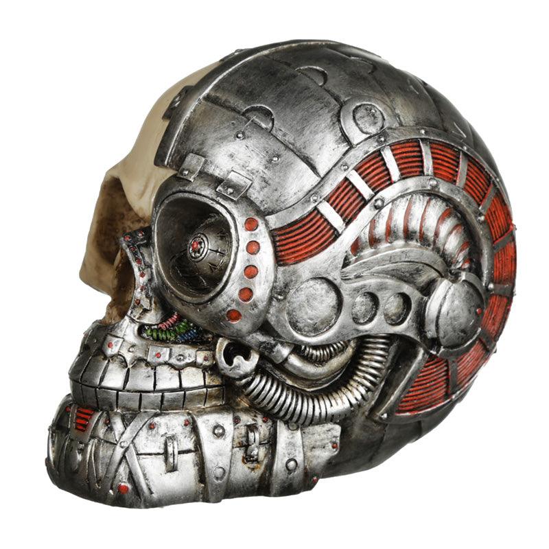 Fantasy Steampunk Skull Ornament - Half Robot Head - £14.99 - 