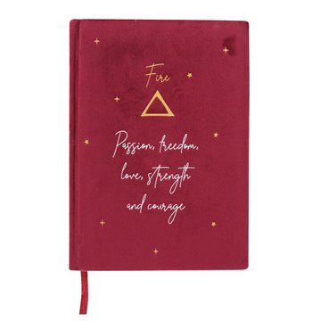 Fire Element Velvet A5 Notebook - £12.99 - Stationery 