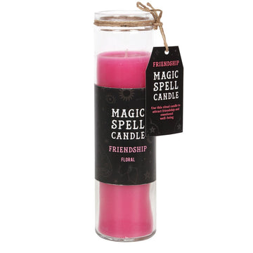 Floral 'Friendship' Spell Tube Candle - £12.99 - Candles 