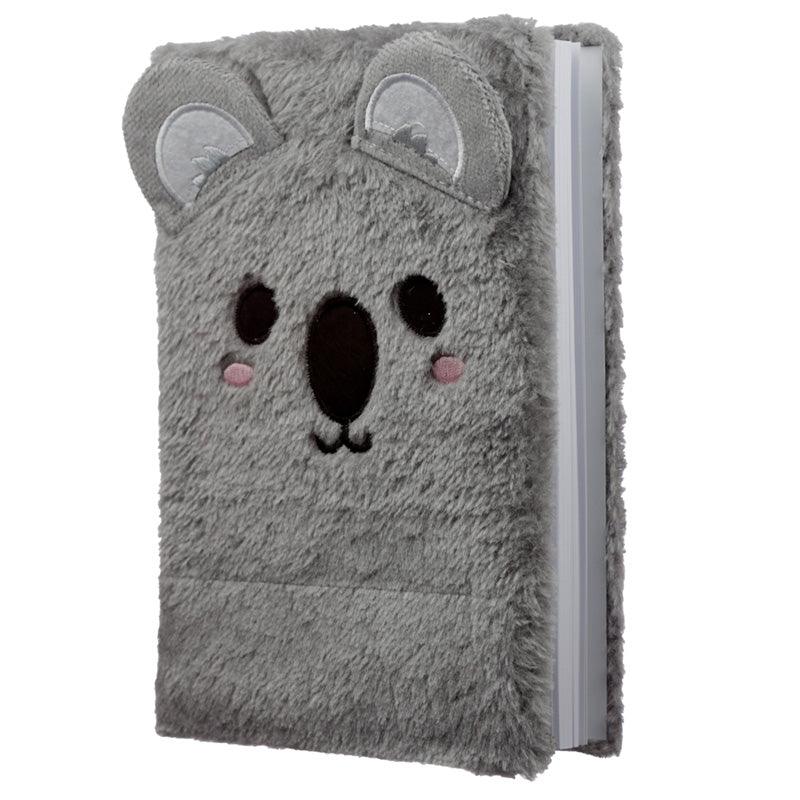 Fluffy Plush Notebook - Adoramals Koala-