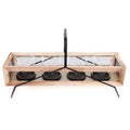 Four Piece Candle Holder in Wooden Display Tray-