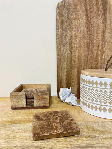 Four Sussex Range Wooden Coasters - £20.99 - 