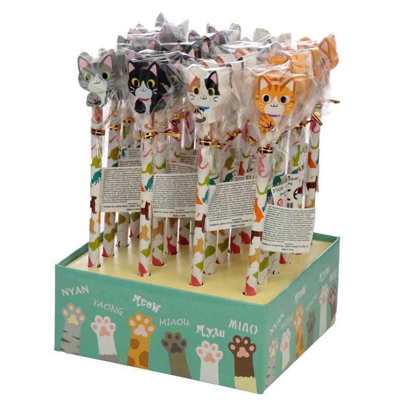 Fun Cat Pencil and Eraser Set-