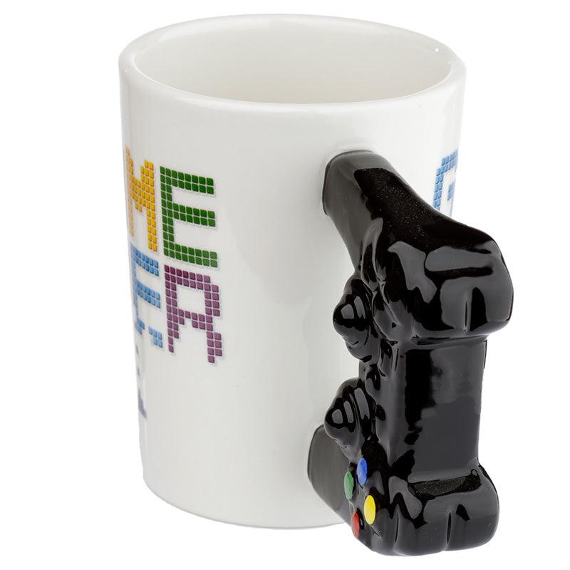 Fun Game Controller Shaped Handle Ceramic Mug-