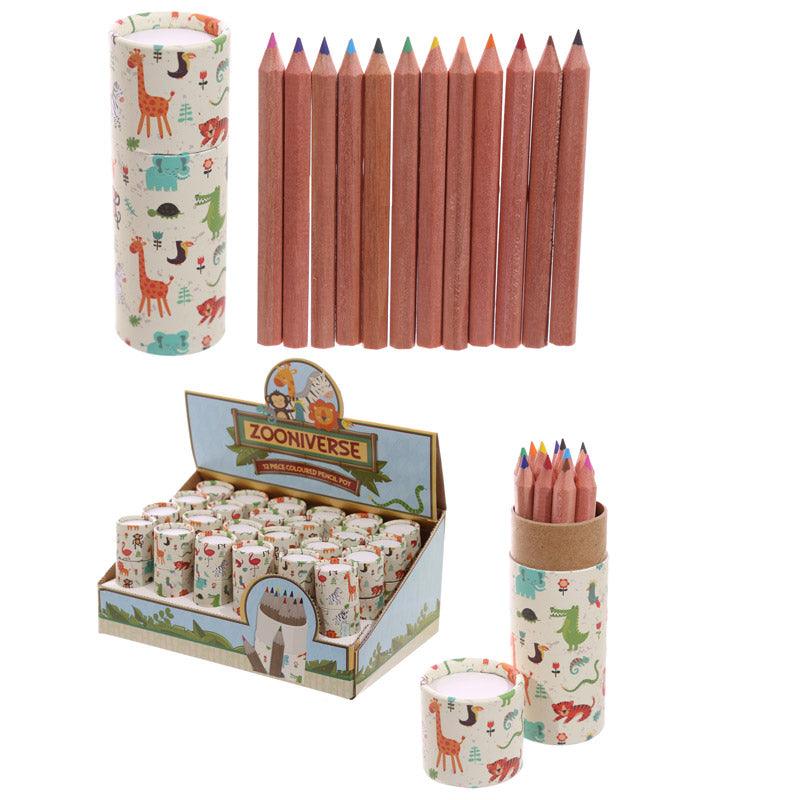 Fun Kids Colouring Pencil Pot - Zoo Design - £6.0 - 