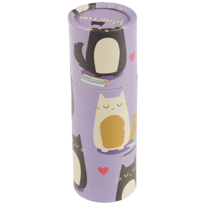 Fun Kids Colouring Pencil Tube - Cat Design-