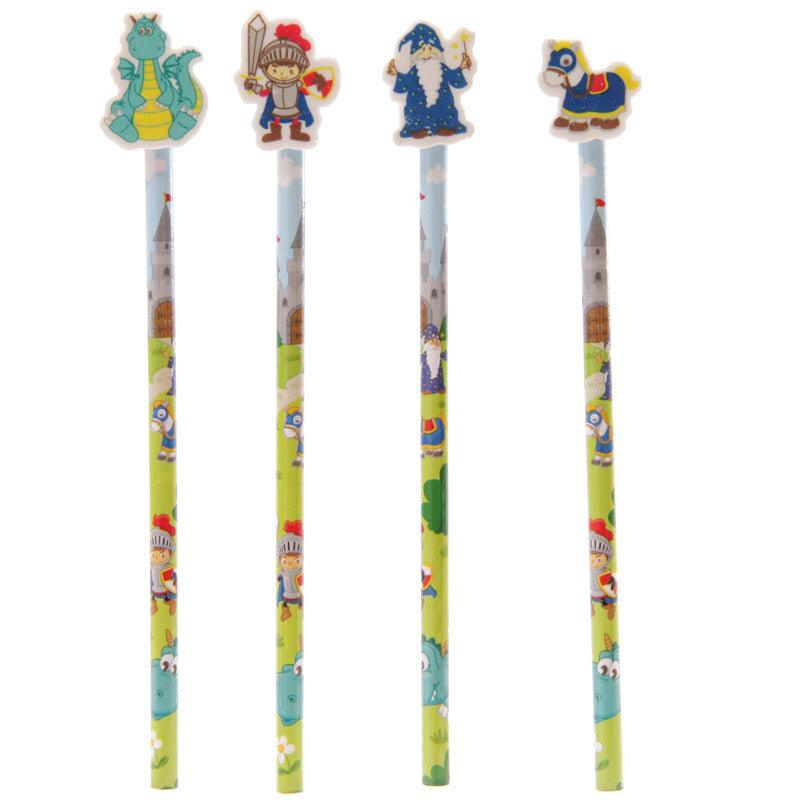 Fun Kids Knight Pencil with Eraser-