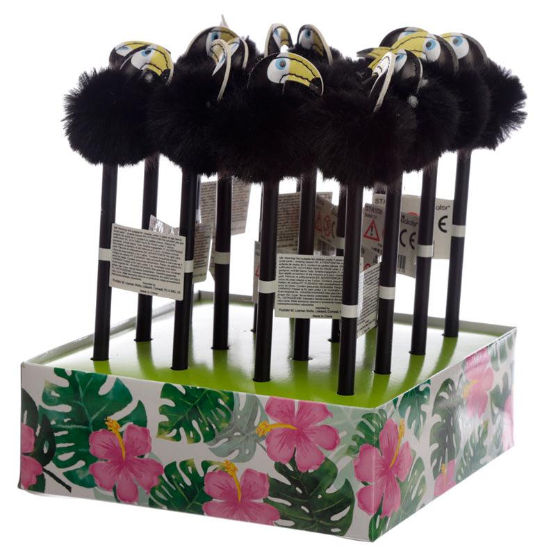 Fun Toucan Pom Pom Pencil with Topper-