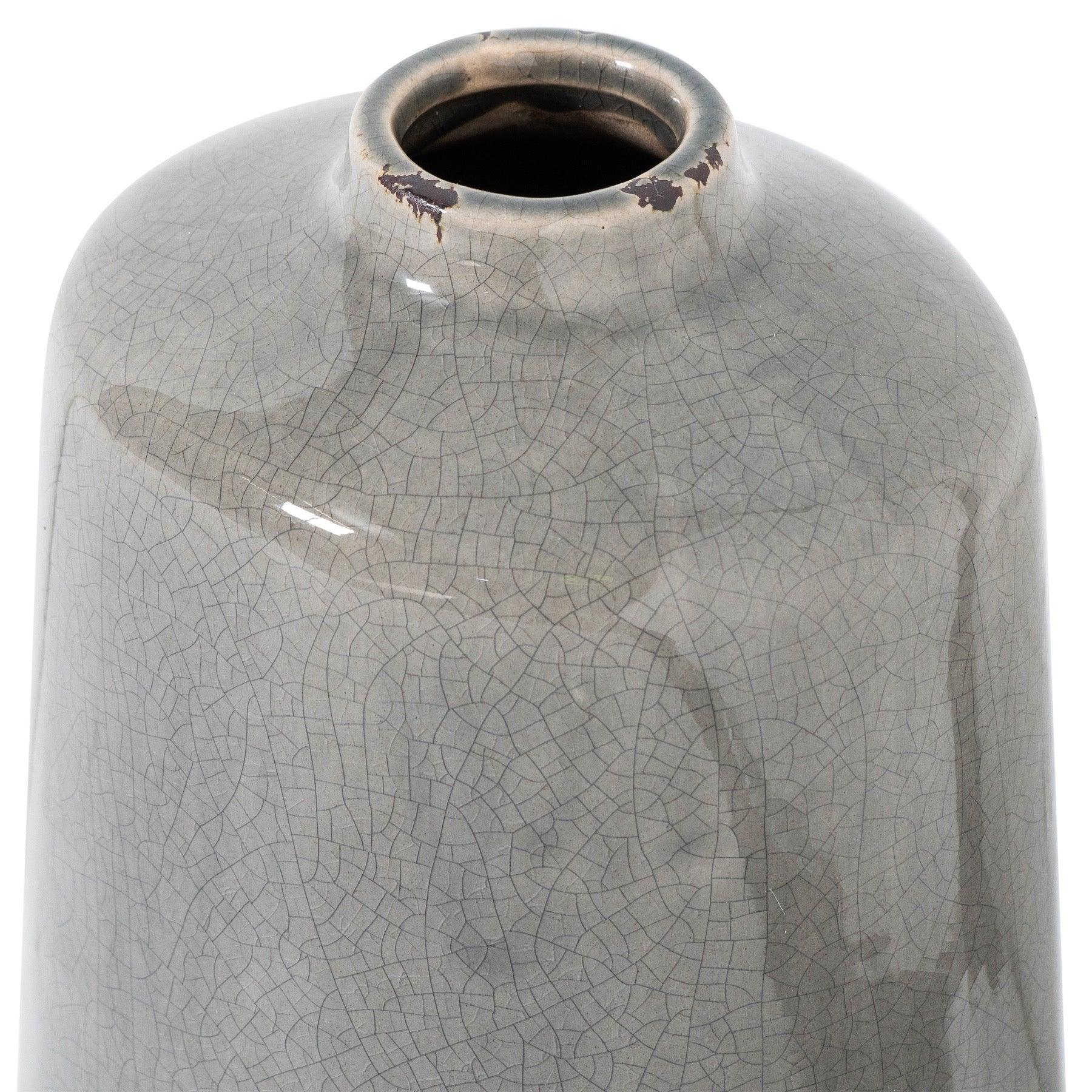 Garda Grey Glazed Liv Vase-Gifts & Accessories > Vases > Ornaments