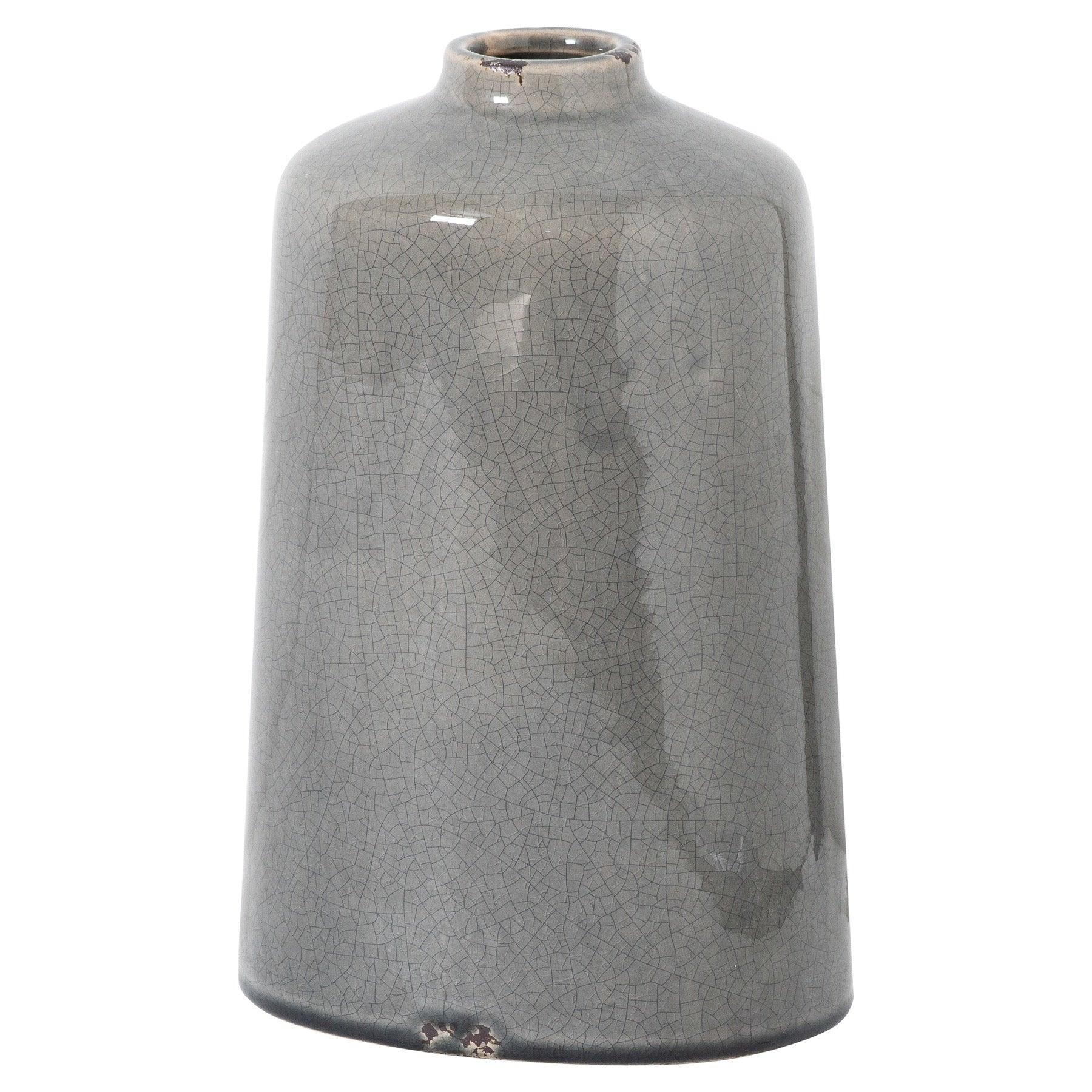 Garda Grey Glazed Liv Vase - £46.95 - Gifts & Accessories > Vases > Ornaments 