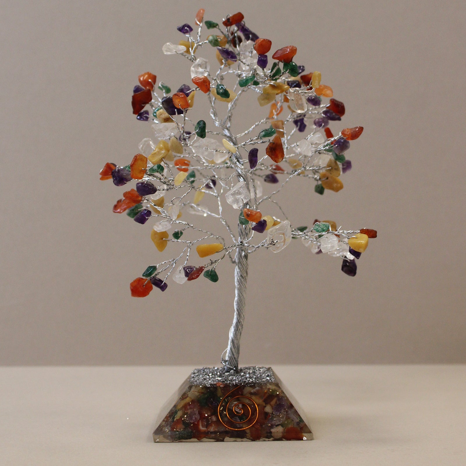 Gemstone Tree with Organite Base - 160 Stone - Multi - £38.0 - 