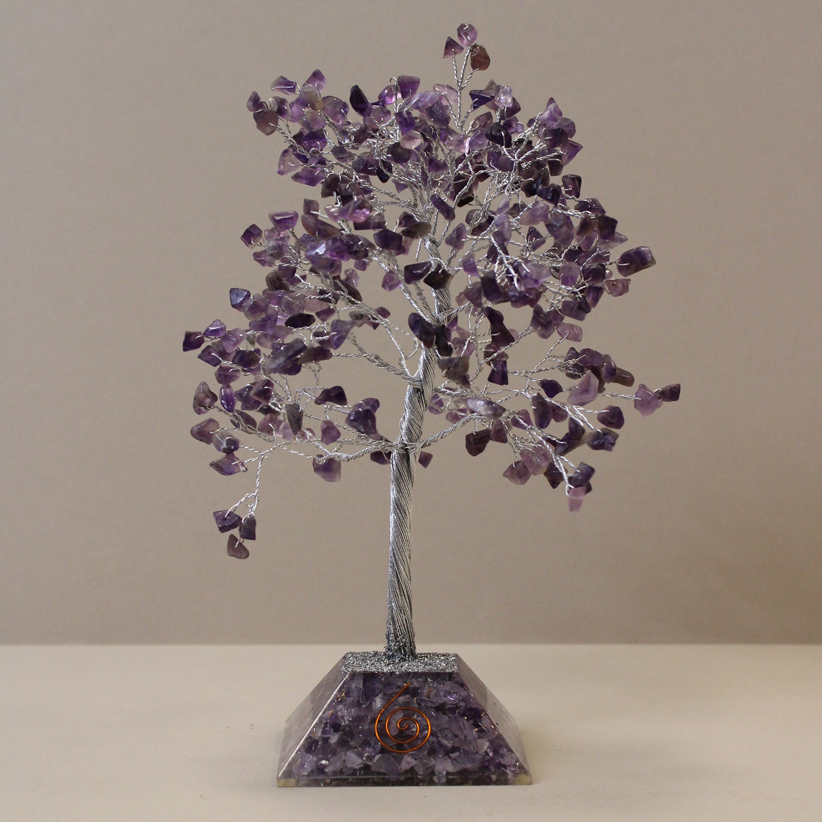 Gemstone Tree with Organite Base - 320 Stone - Amethyst - £43.0 - 