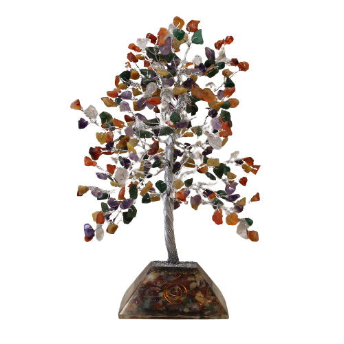 Gemstone Tree with Organite Base - 320 Stone - Multi-