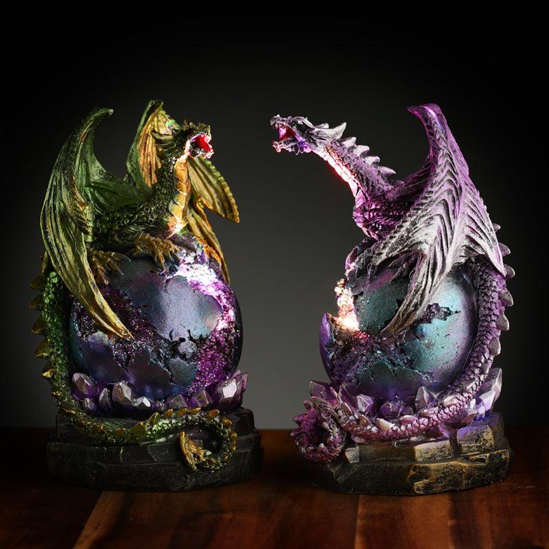 Geode LED Dark Legends Dragon Figurine - £22.49 - 