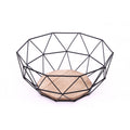 Geometric Black Wire Bowl 26cm-