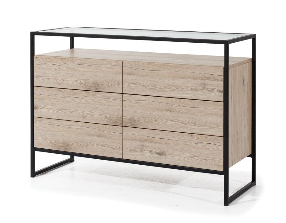 Glass Loft Chest of Drawers with Glass Tabletop - £365.4 - Chest of Drawers 