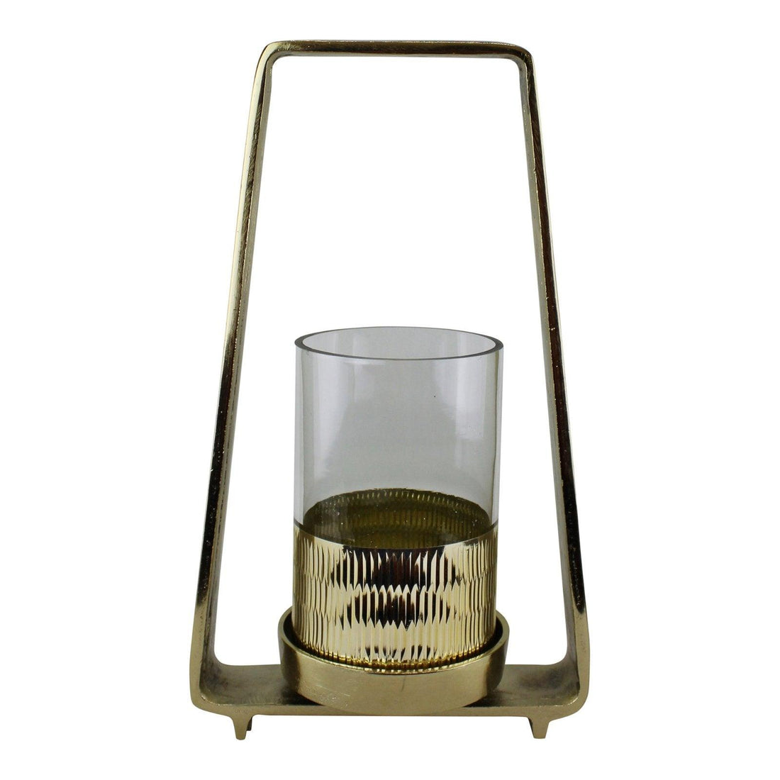 Gold Metal Candle Holder 34cm - £57.99 - Candle Holders & Plates 