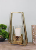 Gold Metal Candle Holder 34cm - £57.99 - Candle Holders & Plates 