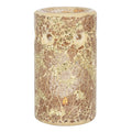 Gold Pillar Crackle Glass Oil Burner-Oil Burners