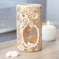 Gold Pillar Crackle Glass Oil Burner-Oil Burners