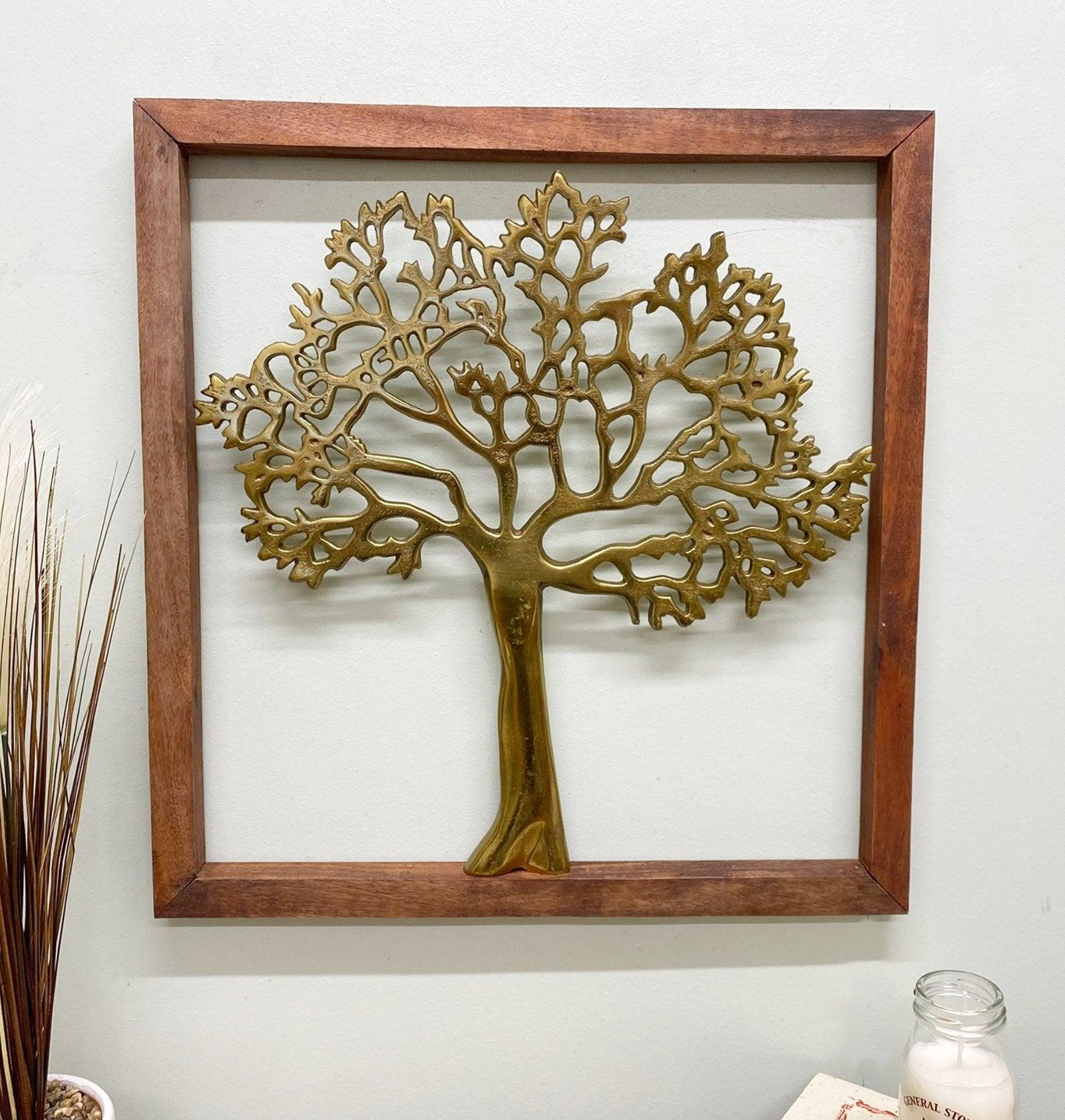 Gold Tree Of Life In Wooden Frame - £56.99 - 