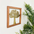 Gold Wall Hanging Tree In Wooden Frame - £29.99 - 