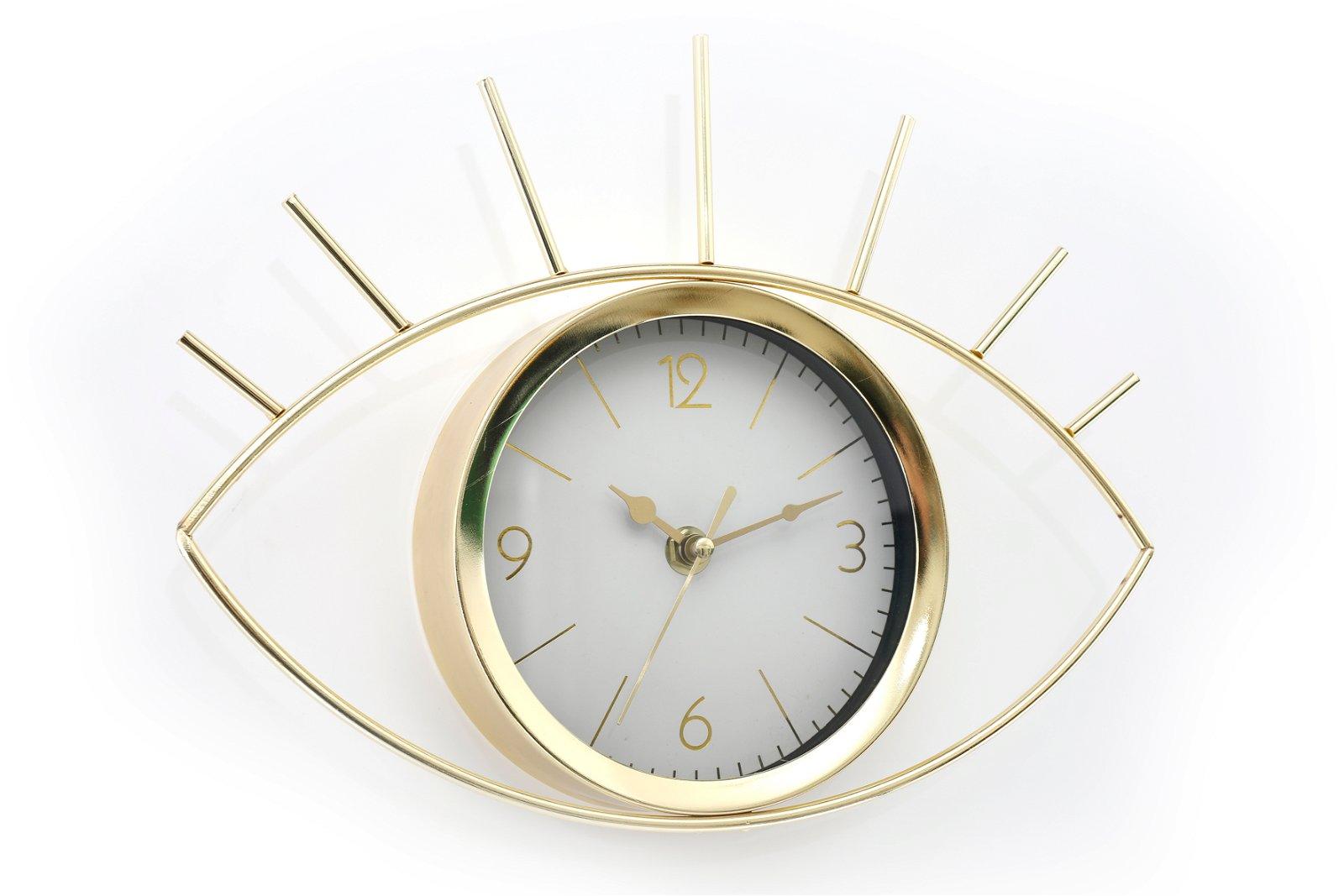 Golden Colour Eye Clock 30cm-Wall Hanging Clocks