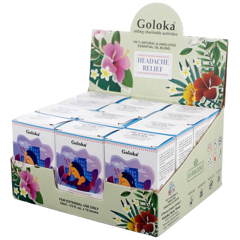 Goloka Blends Essential Oil 10ml - Headache Relief-