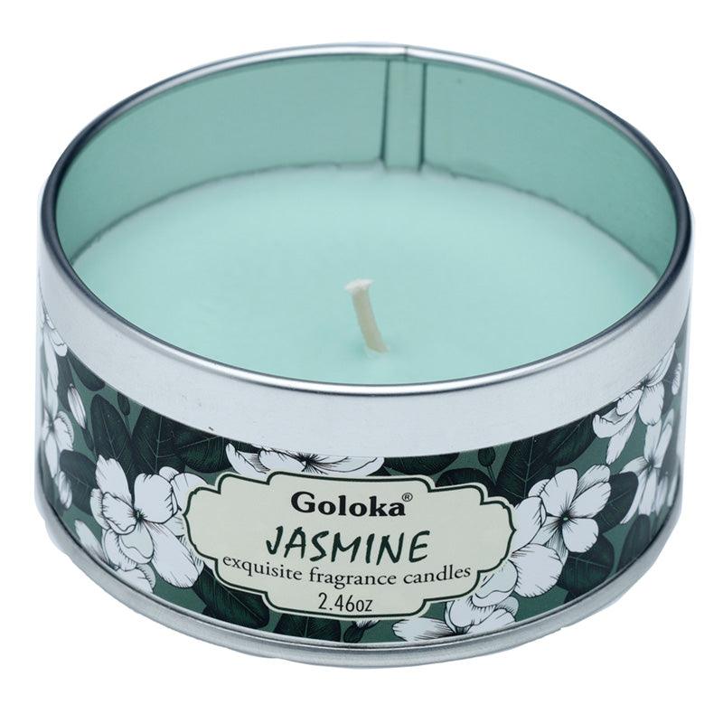 Goloka Wax Candle Tin - Jasmine-