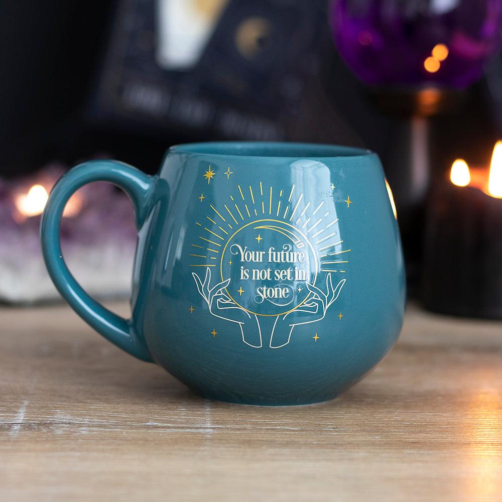 Green Fortune Teller Colour Changing Mug-Mugs Cups