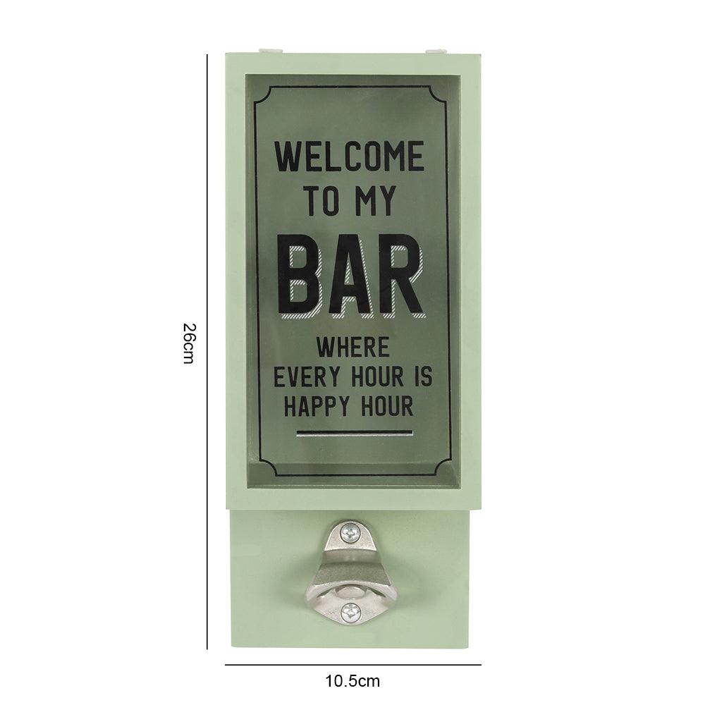 Green Garden Bar Bottle Opener Plaque-Bottle Openers