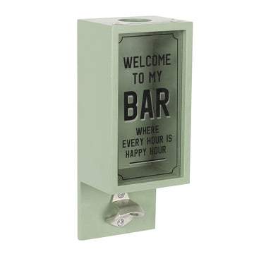 Green Garden Bar Bottle Opener Plaque - £15.99 - Bottle Openers 