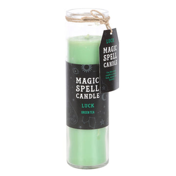 Green Tea 'Luck' Spell Tube Candle - £12.99 - Candles 