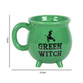 Green Witch Cauldron Mug-Mugs Cups