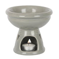 Grey Deep Bowl Oil Burner-Oil Burners