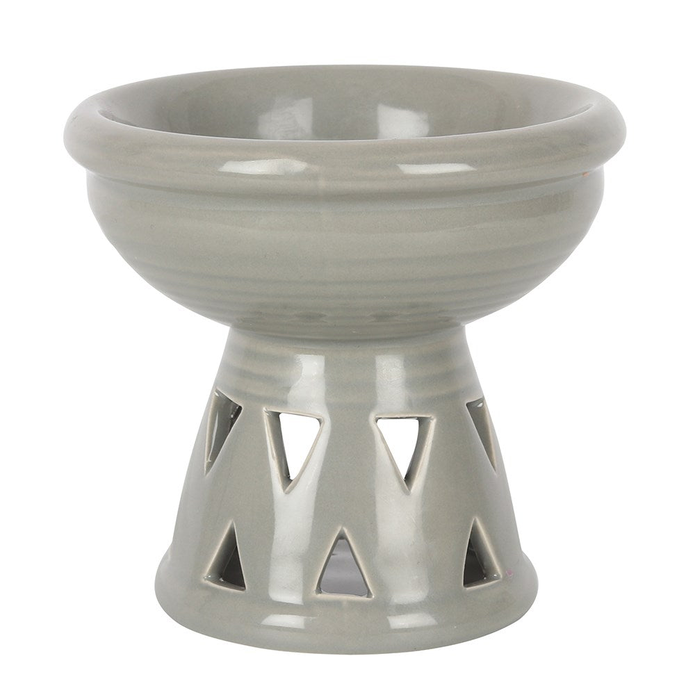 Grey Deep Bowl Oil Burner - £12.99 - Oil Burners 