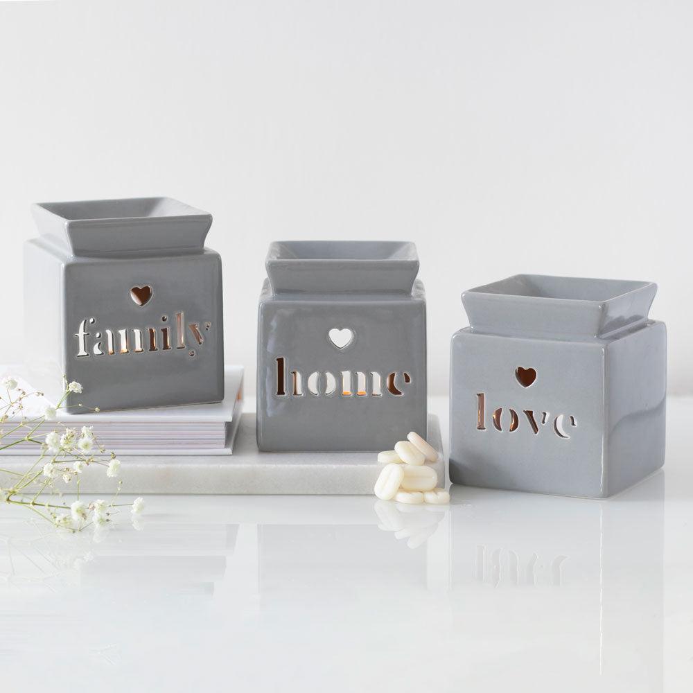 Grey Love Cut Out Oil Burner-Oil Burners