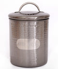 Grey Stainless Steel Biscuit Tin-Kitchen Storage