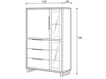 Halle 12 Tall Display Cabinet-Living Room Display Cabinet