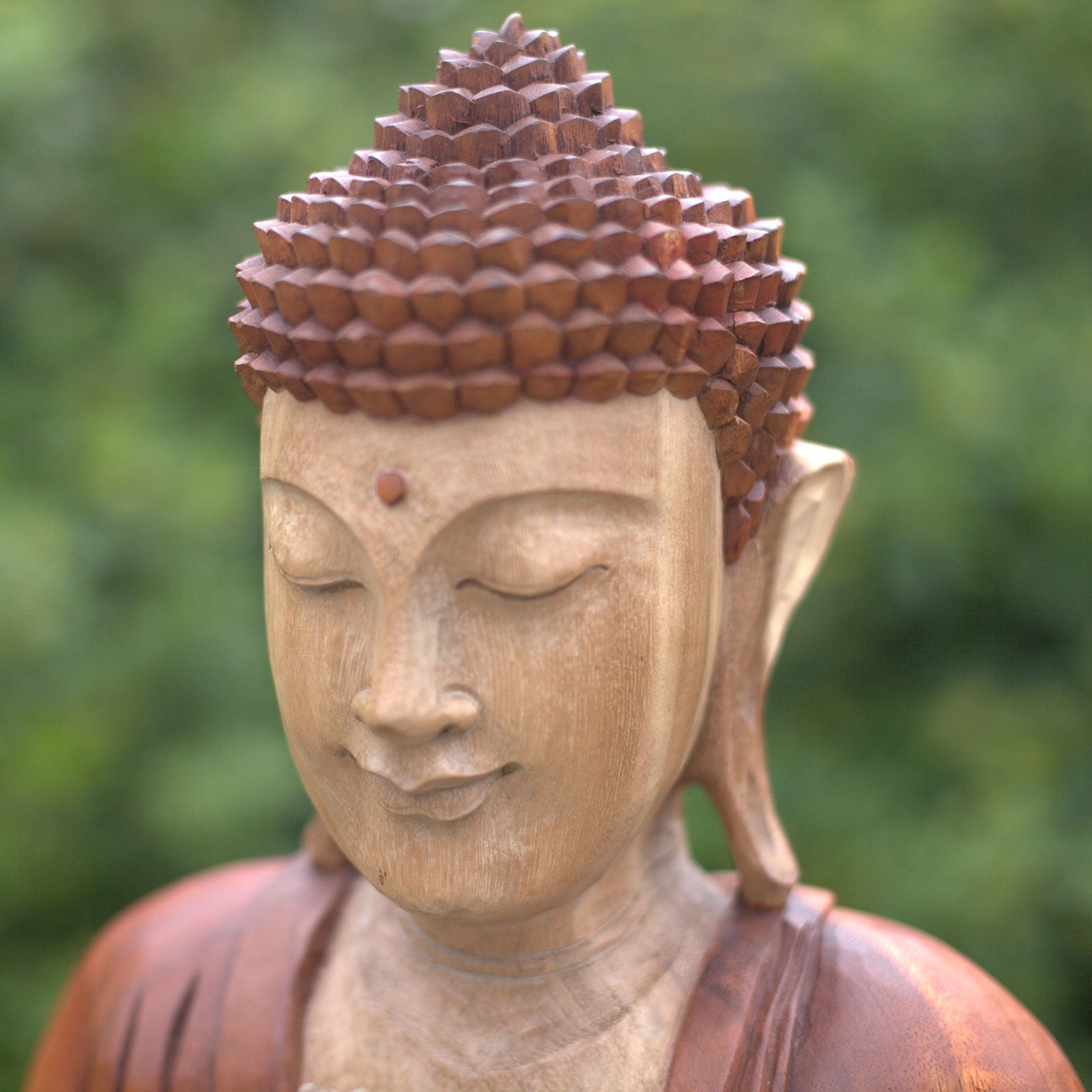 Hand Carved Buddha Statue - 30cm Welcome-