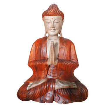 Hand Carved Buddha Statue - 30cm Welcome - £72.0 - 