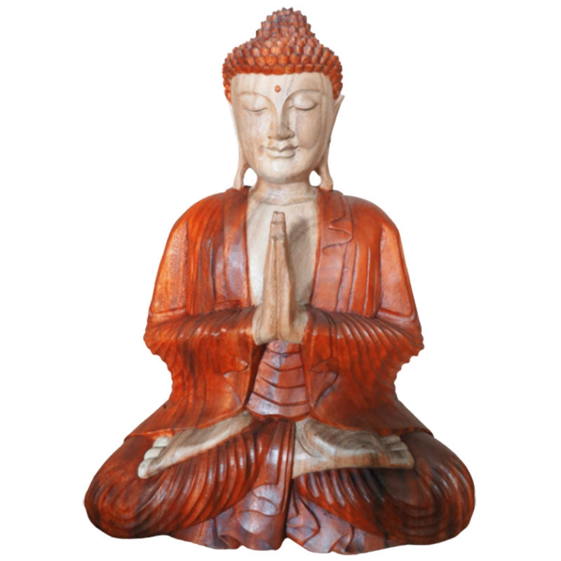 Hand Carved Buddha Statue - 60cm Welcome - £278.0 - 